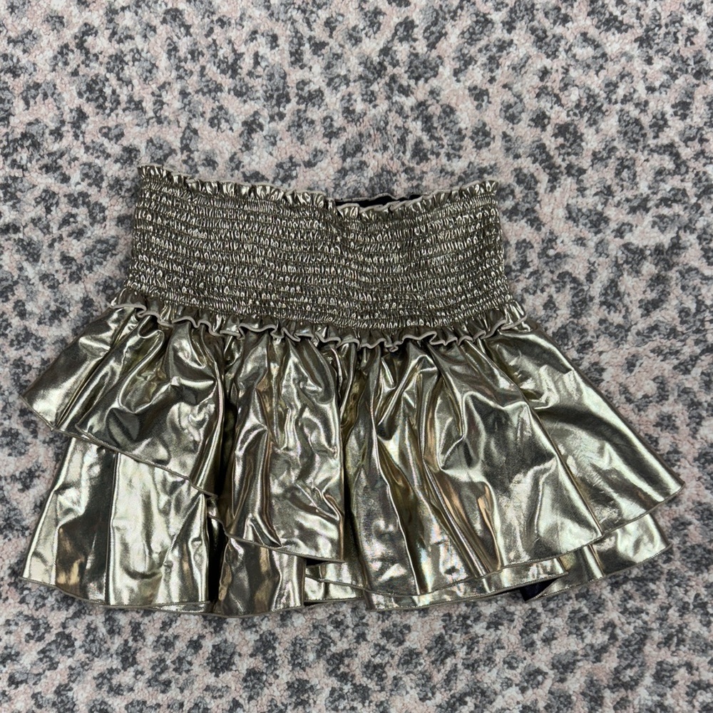 Metallic Gold Women's Skirt